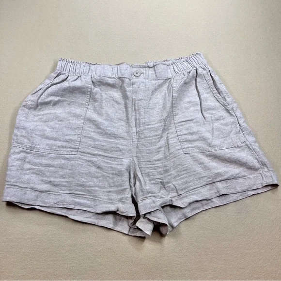 Two Pack Loft Linen Blend Shorts - Picture 8 of 12